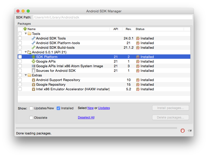 android studio sdk manager not showing up