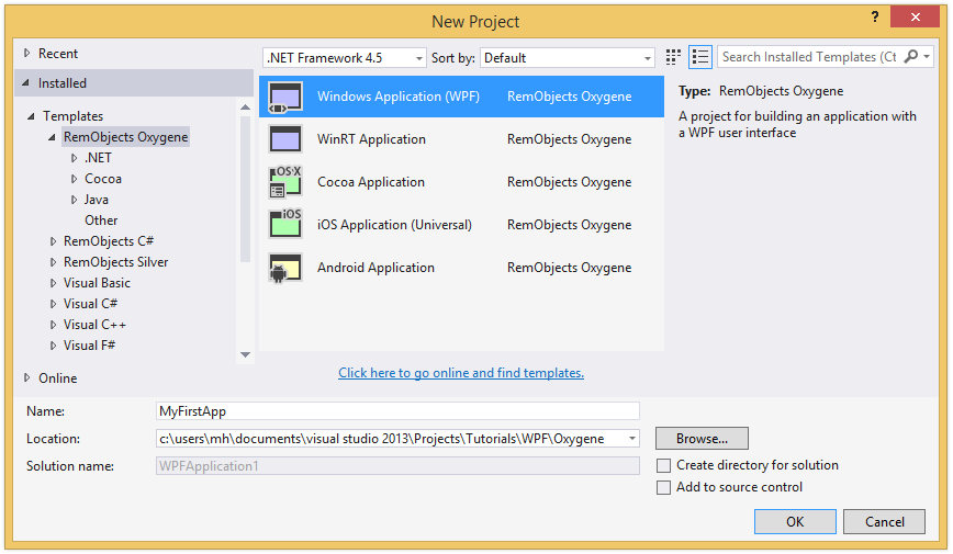 Your First Windows WPF App with Elements